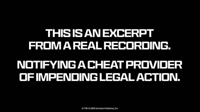Activision Serves Legal Papers to Alleged Call of Duty Cheat Maker